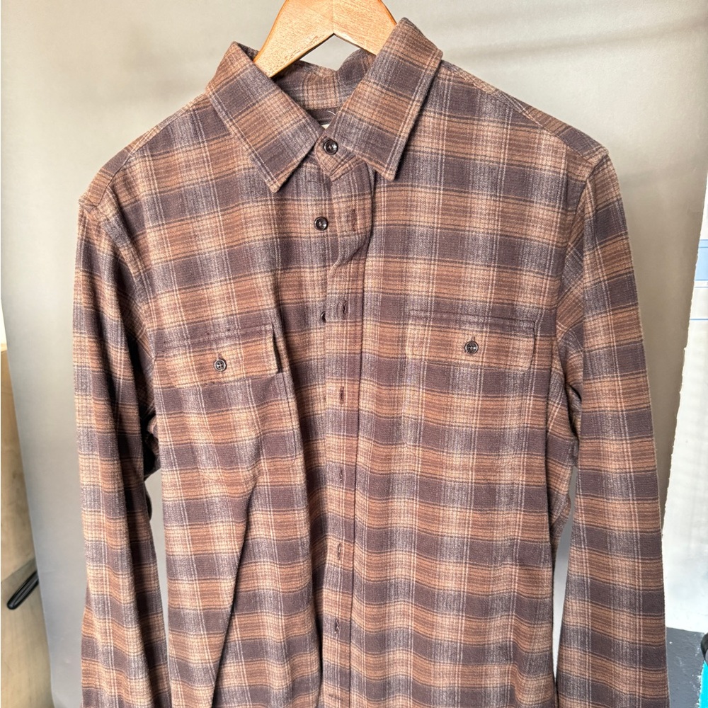 Taylor Stitch Yosemite shirt brown plaid